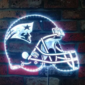 New England Patriots Helmet Logo RGB LED Sign