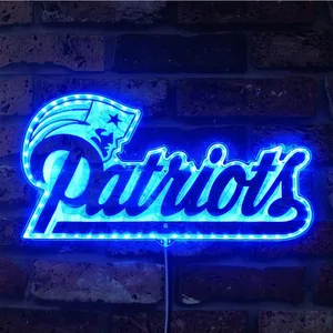 New England Patriots Logo RGB LED Sign