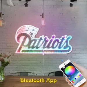 New England Patriots Logo RGB LED Sign