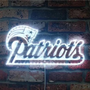 New England Patriots Logo RGB LED Sign