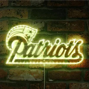 New England Patriots Logo RGB LED Sign