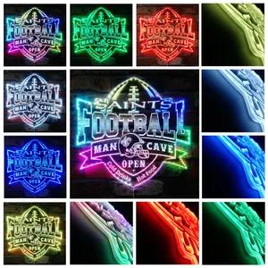 New Orleans Saints Man Cave RGB LED Sign