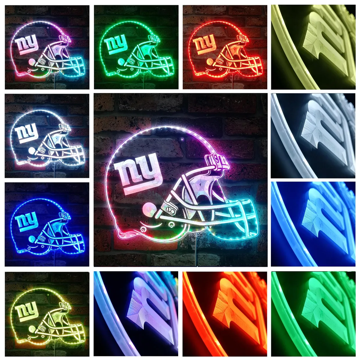 New York Giants Helmet Logo RGB LED Sign