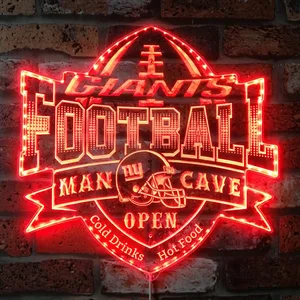 New York Giants Man Cave RGB LED Sign