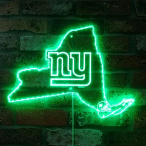 New York Giants State Map RGB LED Sign