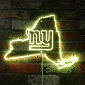 New York Giants State Map RGB LED Sign