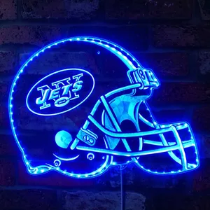 New York Jets Helmet Logo RGB LED Sign