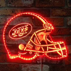New York Jets Helmet Logo RGB LED Sign