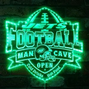 New York Jets Man Cave RGB LED Sign
