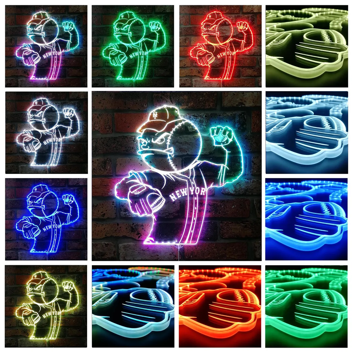 New York Mets Bardown RGB LED Sign