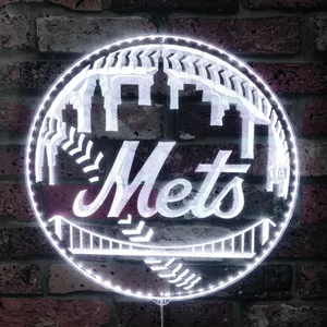 New York Mets Baseball Logo RGB LED Sign