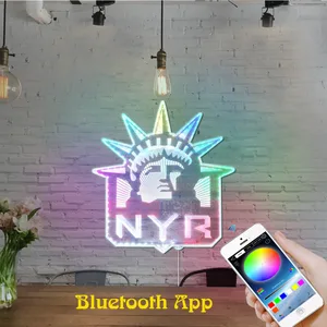 New York Rangers Liberty Logo RGB LED Sign