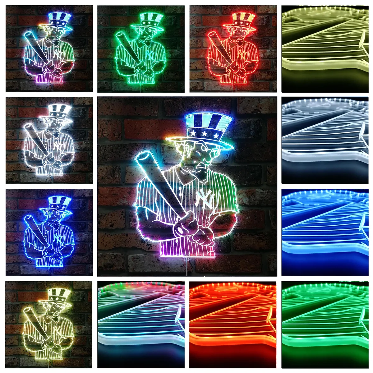 New York Yankees Bardown RGB LED Sign