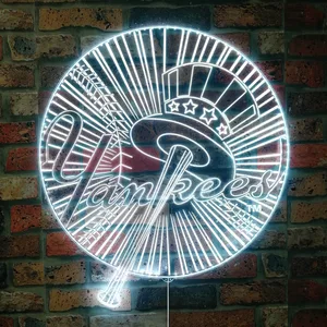 New York Yankees Bat and Hat RGB LED Sign