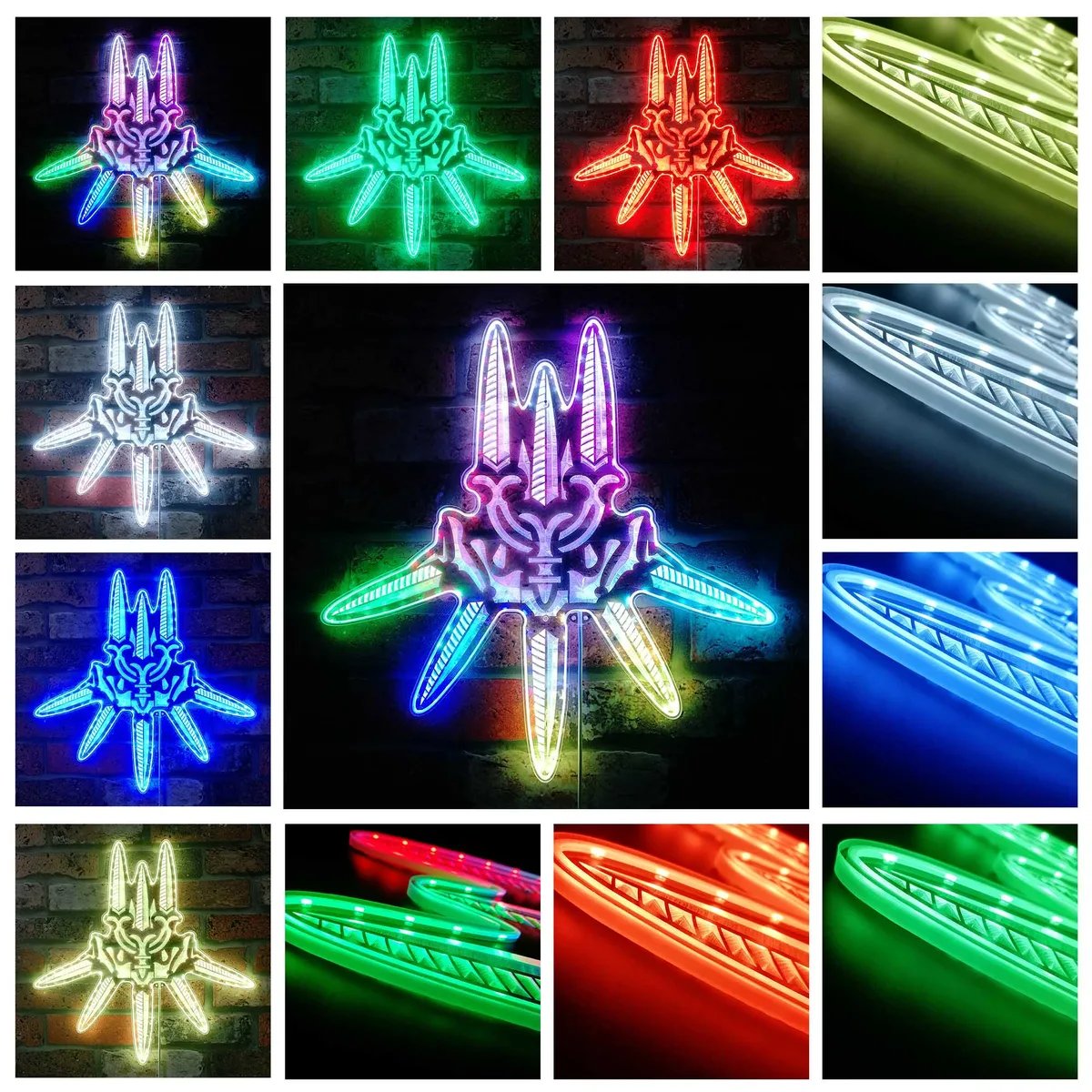 Nier Automata Logo RGB LED Sign