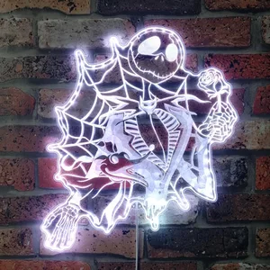 Nightmare Before Christmas Jack Skellington RGB LED Sign