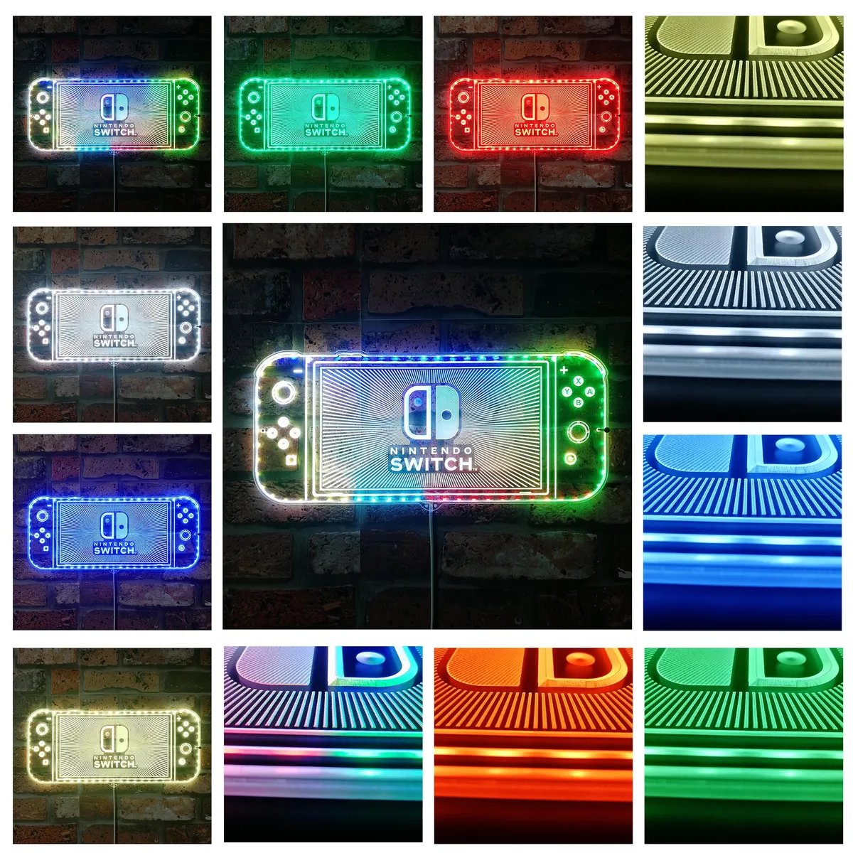 Nintendo Switch RGB LED Sign