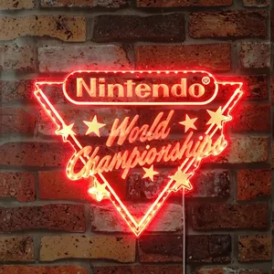 Nintendo World Champions RGB LED Sign