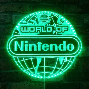 Nintendo World of Nintendo RGB LED Sign