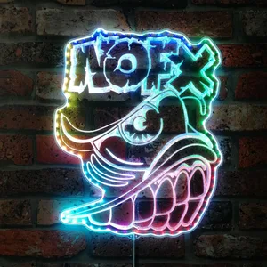Nofx Logo RGB LED Sign