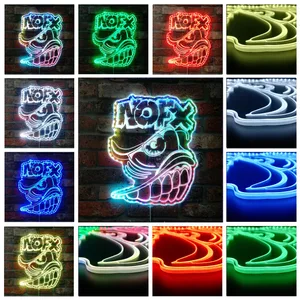 Nofx Logo RGB LED Sign