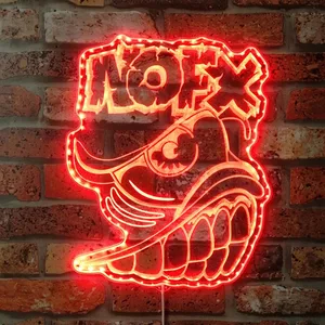 Nofx Logo RGB LED Sign