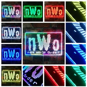 nWo Logo RGB LED Sign