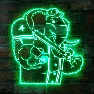 Oakland Athletics Baseball RGB LED Sign