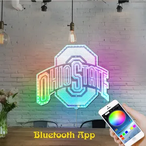 Ohio State Buckeyes Logo RGB LED Sign