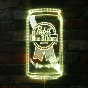 Pabst Blue Ribbon Can RGB LED Sign