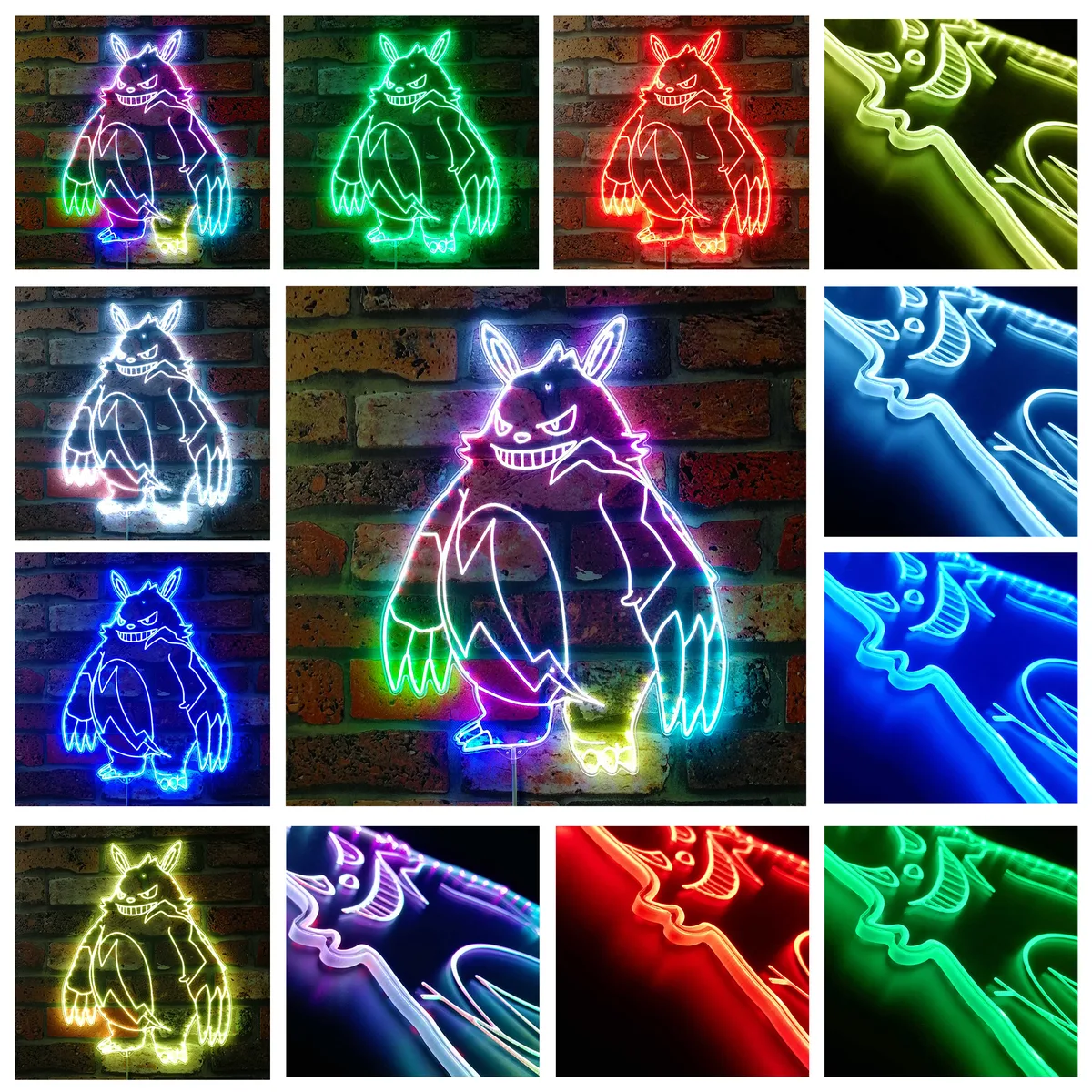 Palworld Grizzbolt RGB LED Sign
