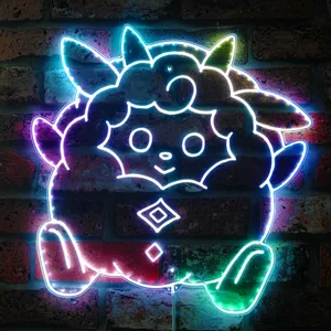Palworld Lamball RGB LED Sign