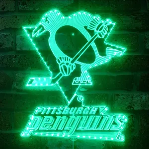 Pittsburgh Penguins Logo RGB LED Sign