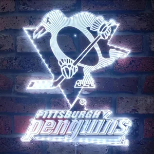 Pittsburgh Penguins Logo RGB LED Sign