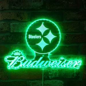 Pittsburgh Steelers Budweiser RGB LED Sign