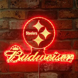 Pittsburgh Steelers Budweiser RGB LED Sign