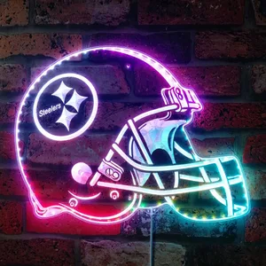 Pittsburgh Steelers Helmet Logo RGB LED Sign
