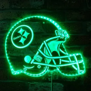 Pittsburgh Steelers Helmet Logo RGB LED Sign