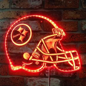 Pittsburgh Steelers Helmet Logo RGB LED Sign