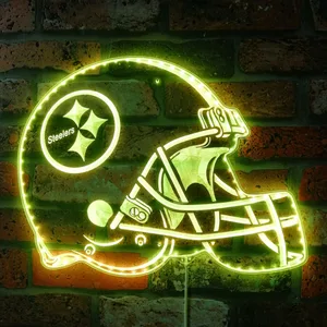 Pittsburgh Steelers Helmet Logo RGB LED Sign