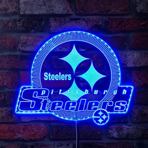 Pittsburgh Steelers Shining Logo RGB LED Sign