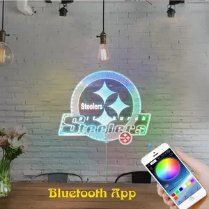 Pittsburgh Steelers Shining Logo RGB LED Sign