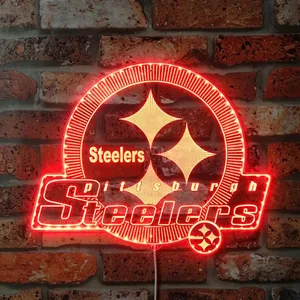 Pittsburgh Steelers Shining Logo RGB LED Sign