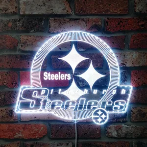 Pittsburgh Steelers Shining Logo RGB LED Sign