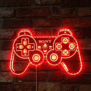 PlayStation Game Controller RGB LED Sign