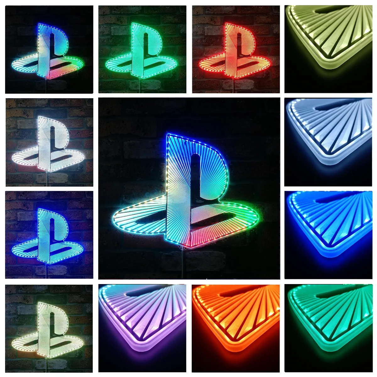 PlayStation PS Logo RGB LED Sign