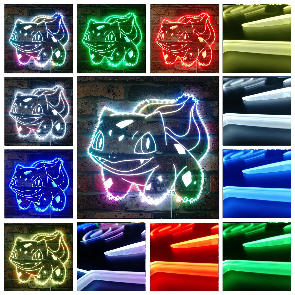 Pokemon Bulbasaur RGB LED Sign