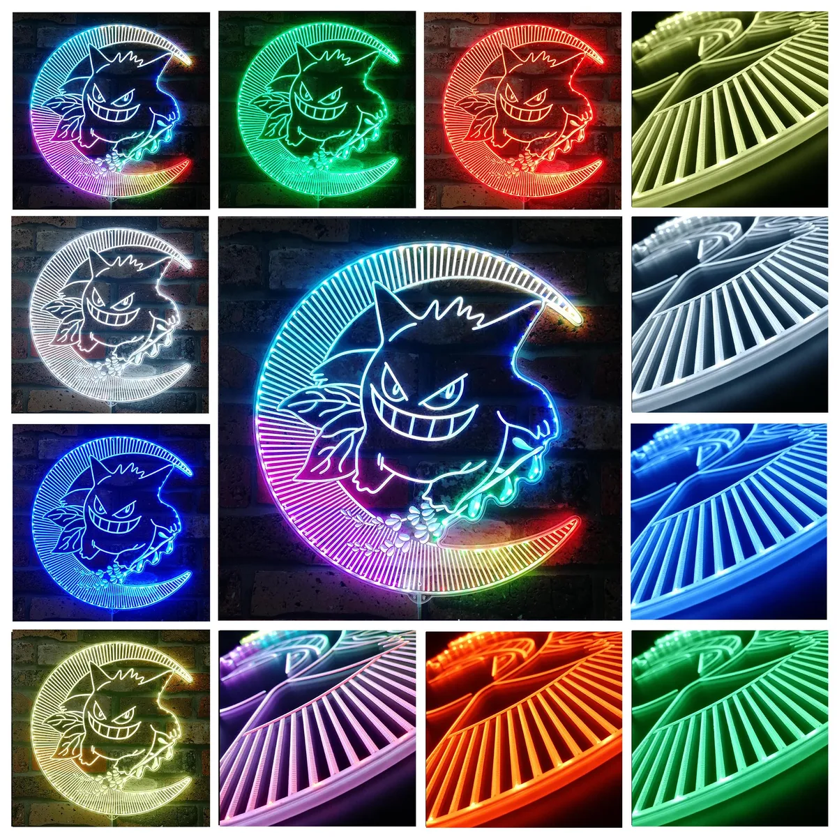 Pokemon Gengar RGB LED Sign