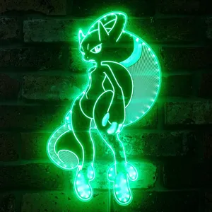 Pokemon Mewtwo RGB LED Sign