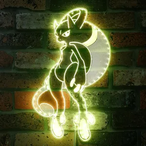 Pokemon Mewtwo RGB LED Sign